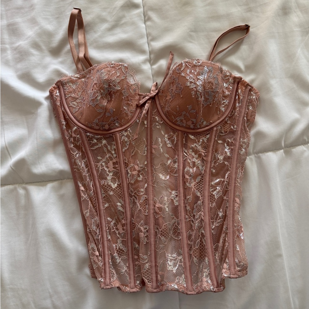 Victoria's Secret Blush Lace Bustier